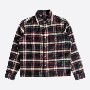 Chrome Hearts Black & Red Plaid Flannel Jacket